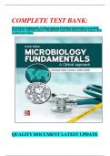 COMPLETE TEST BANK:  Microbiology Fundamentals: A Clinical Approach 4th Edition Marjorie Kelly Cowan Heidi Smith Isbn10: 126070243x Isbn13: 9781260702439 Latest 2023-2024(Verified By Experts 100% Graded) latest Update.