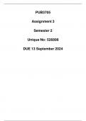 PUB3705 Assignment 3 (526898) Due 13 September 2024