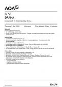 AQA GCSE Drama 8261 W question paper Drama  9May 2024