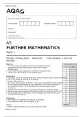 AS FURTHER MATHEMATICS Paper 1