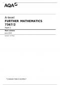 A-level FURTHER MATHEMATICS 7367/2