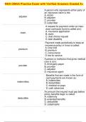  NHA CMAA Practice Exam with Verified Answers Graded A+