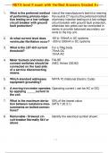 NETA level II exam with Verified Answers Graded A+