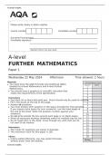 A-level FURTHER MATHEMATICS Paper 1