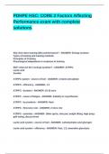 PDHPE HSC_ CORE 2 Factors Affecting Performance exam with complete solutions