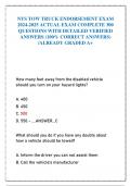 NYS TOW TRUCK ENDORSEMENT EXAM 2024-2025 ACTUAL EXAM COMPLETE 300 QUESTIONS WITH DETAILED VERIFIED ANSWERS (100% CORRECT ANSWERS) /ALREADY GRADED A+