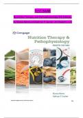 TEST BANK for Nutrition Therapy and Pathophysiology 4th Edition, by Marcia Nelms and Kathryn P. Sucher. All Chapters 1-25. 1118 Pages