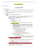 NR 341 -  Exam 1 Study Guide.(Critical Care Exam 1 Guide)