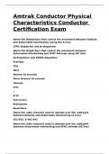 Amtrak Conductor Physical Characteristics Conductor Certification Exam