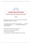 USABO PRACTICE EXAM WITH GUARANTEED ACCURATE ANSWERS