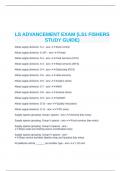 LS ADVANCEMENT EXAM (LS1 FISHERS STUDY GUIDE)