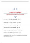 USABO QUESTIONS WITH GUARANTEED ACCURATE ANSWERS