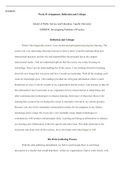 U10A1.docx (1)  EDD8030  Week 10 Assignment: Reflection and Critique  School of Public Service and Education, Capella University EDD8030: Investigating Problems of Practice   Reflection and Critique  When I first began this course, I was excited and antic