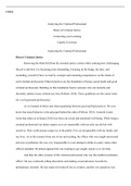 U10A1 Connecting Your Learning.docx  U10A1  Analyzing the Criminal Professional   Ethics of Criminal Justice Connecting your Learning Capella University  Analyzing the Criminal Professional  Dissect Criminal Justice  Removing the blind fold from the crimi