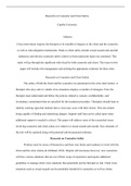 u07a1 ClientCounselorSafety.docx    Research on Counselor and Client Safety  Capella University  Abstract  Crisis intervention requires the therapist to be mindful of dangers to the client and the counselor, as well as risk-mitigation mechanisms. Risks to