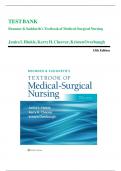 complete test bank for:Brunner & Suddarth's Textbook of Medical-Surgical Nursing, 15th Edition  (Hinkle, 24), complete Chapters