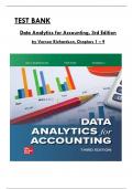 Data Analytics for Accounting, 3rd Edition TEST BANK by Richardson, Terrell & Teeter, All Chapters 1 to 9 Covered, ISBN: 9781265094454 (100% Verified Edition)