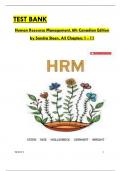 Human Resource Management, 6th Edition TEST BANK by Steen, Noe, & Wright, All Chapters 1 to 11 Covered, ISBN: 9781260881226  (100% Verified Edition)