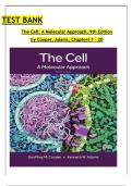 The Cell: A Molecular Approach, 9th Edition TEST BANK by Cooper & Adams, All Chapters 1 to 19 Covered, ISBN: 9780197583722  (100% Verified Edition)