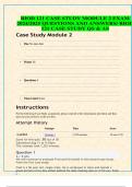 BIOD 121 CASE STUDY MODULE 2 EXAM  2024/2025 QUESTIONS AND ANSWERS/ BIOD  121 CASE STUDY QS & AS