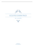 ECS3703 EXAM PACK