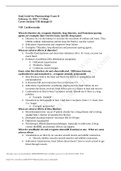 CHEM 1341 pharmacology exam ii study guide( CORRECT QUESTIONS AND ANSWERS) GUARANTEED GRADE A SCORE 