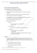 Final Exam Study Guide NUR 5334