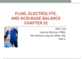 W10 F&E Bachour.Haynes NUR 216 FLUID, ELECTROLYTE, AND ACID-BASE BALANCE CHAPTER 52