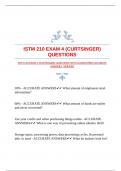 ISTM 210 BUNDLED EXAM QUESTIONS WITH GUARANTEED ACCURATE ANSWERS |VERIFIED