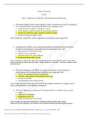 NUR 251 Quiz 1 mechanical ventilators and hemodynamics answers