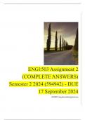 ENG1503 Assignment 2 (COMPLETE ANSWERS) Semester 2 2024 (594942) - DUE 17 September 2024