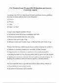 CLC Practice Exam #5 Latest 2024 50 Questions and Answers (Verified by Expert)