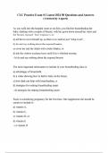 CLC Practice Exam #1 Latest 2024 50 Questions and Answers (Verified by Expert)