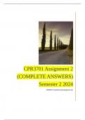 CPR3701 Assignment 2 (COMPLETE ANSWERS) Semester 2 2024