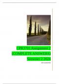 CPR3701 Assignment 2 (COMPLETE ANSWERS) Semester 2 2024