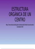 Estructura orgánica de un centro 