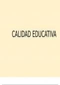 Calidad educativa