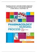 PHARMACOLOGY AND THE NURSING PROCESS  9TH AND 10TH EDITIONS BY LILLEY RAINFORTH AND SYNDER TESTBANKS/2024