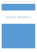 COMP 230 - Final Exam - 2