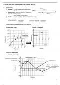 Pearson Edexcel. A Level Maths - Statistics and Mechanics Summary Sheets Bundle 