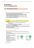 IB CHEMISTRY - Topic 4 Bonding Notes 