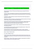 RADT Exam 3 Questions and Answers