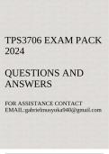 TPS3706 exam pack 2024(Questions and answers)