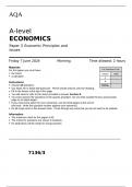 AQA A-level ECONOMICS Paper 3 Economic Principles and Issues May 2024