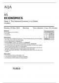 AQA AS ECONOMICS Paper 2 The National Economy in a Global Context May 2024