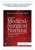 LEWIS’S MEDICAL SURGICAL NURSING 11TH EDITION BY HARDING/ALL CHAPTERS 1-68 COVERED/LATEST EDITION 2024-2025/COMPLETE GUIDE