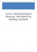  Test Bank for Lewis Medical Surgical Nursing 11TH Edition by By Mariann M. Harding, Jeffrey Kwong, Debra Hagler, and Courtney Reinisch/Updated Version 2024/2025/ All Chapters Covered(Chapter 1 to Chapter 69)