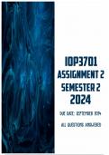 IOP3701 Assignment 2 Semester 2 2024 | Due September 2024