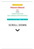 Official Summer 2024 Pearson Edexcel GCSE 1ET0/01 In English Literature (1ET0) Paper 1: Shakespeare and Post-1914 Literature Merged Question Paper + Mark Scheme