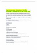 Cardiovascular Conditions BioMed board NCCAOM Exam Study Guide 2024 